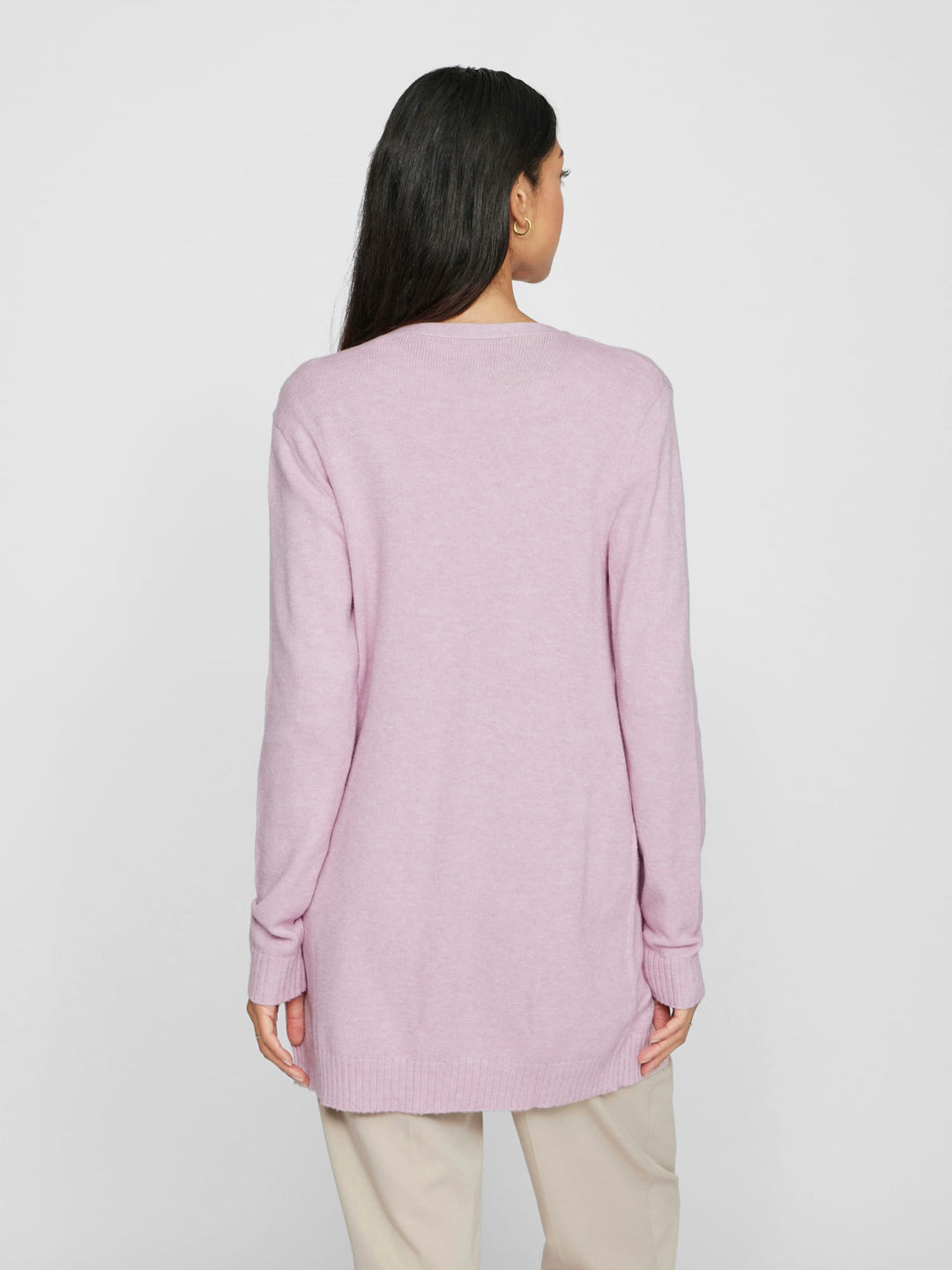 Vila VIRIL Open L/S Knit Cardigan lila – dames vest