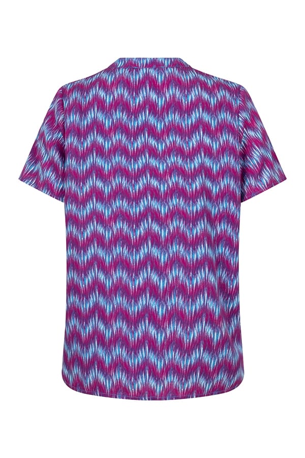 Lofty Manner Blouse Mayra – dames blouse l/m - Grijs Dessin