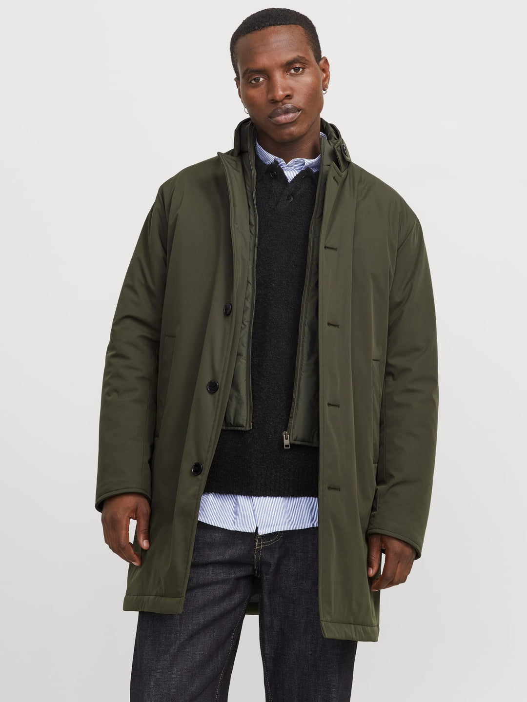 Jack & Jones 12264837 blaremy winterjas army – heren