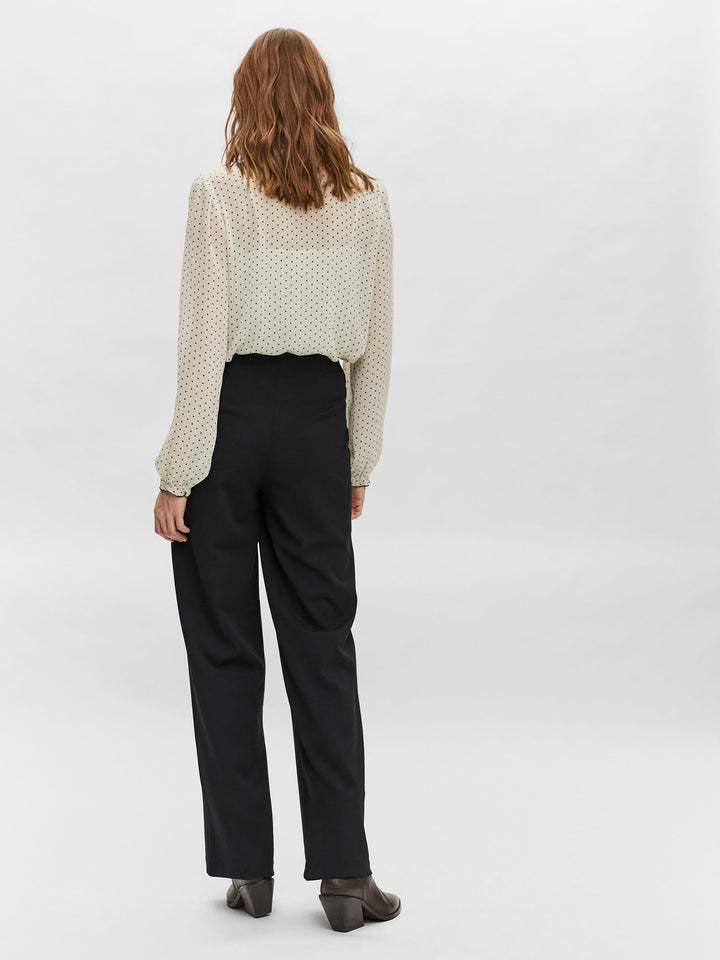 VERO MODA VMBECKY HW WIDE PULL ON PANT zwart - dames - L32