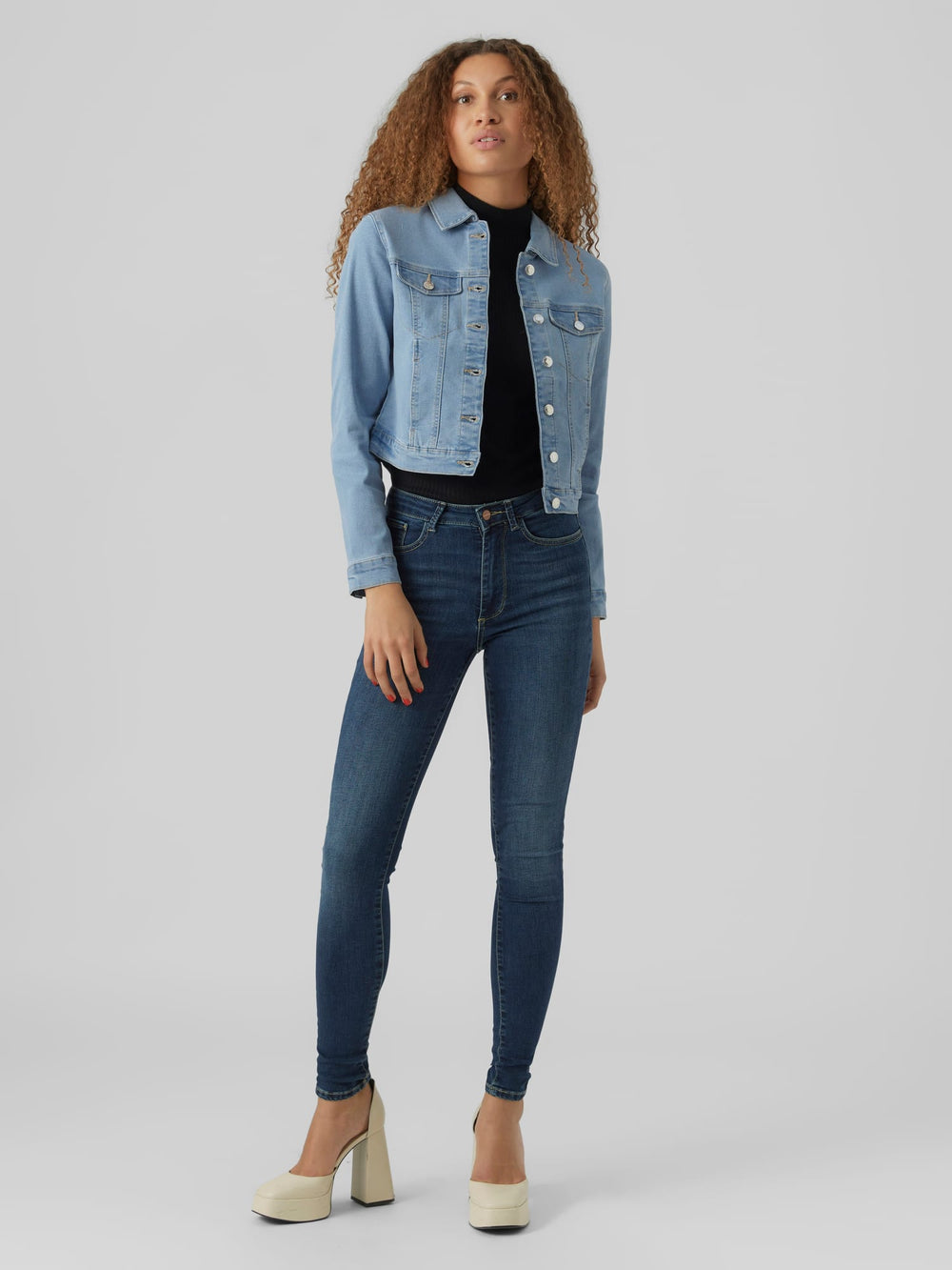 VERO MODA Luna denim jack – dames - Blue Denim