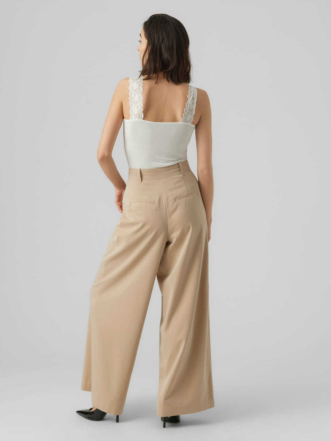 VERO MODA VMROSA SL TOP JRS NOOS – dames singlet - Off-white