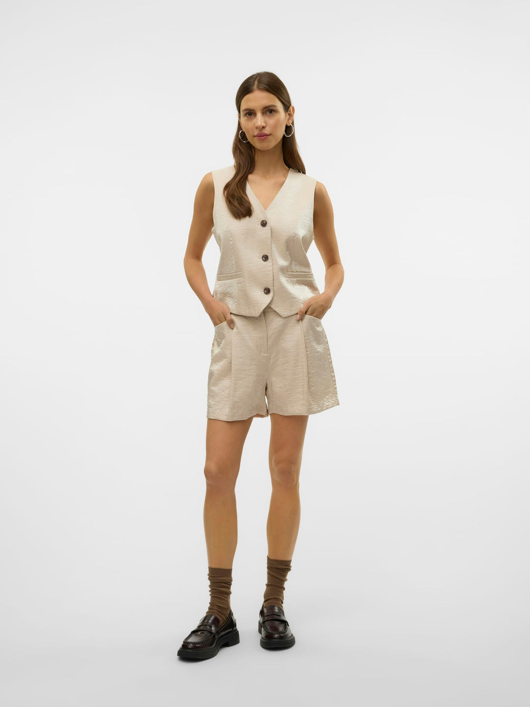 VERO MODA Liana shorts beige – dames
