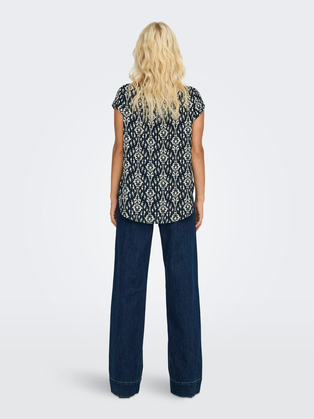 Only Vic blouse blauw dessin – dames