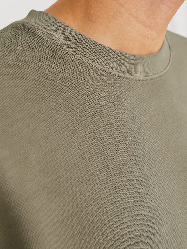 Jack & Jones JJECHARGE FADED SWEAT CREW NECK – heren - Lichtgrijs
