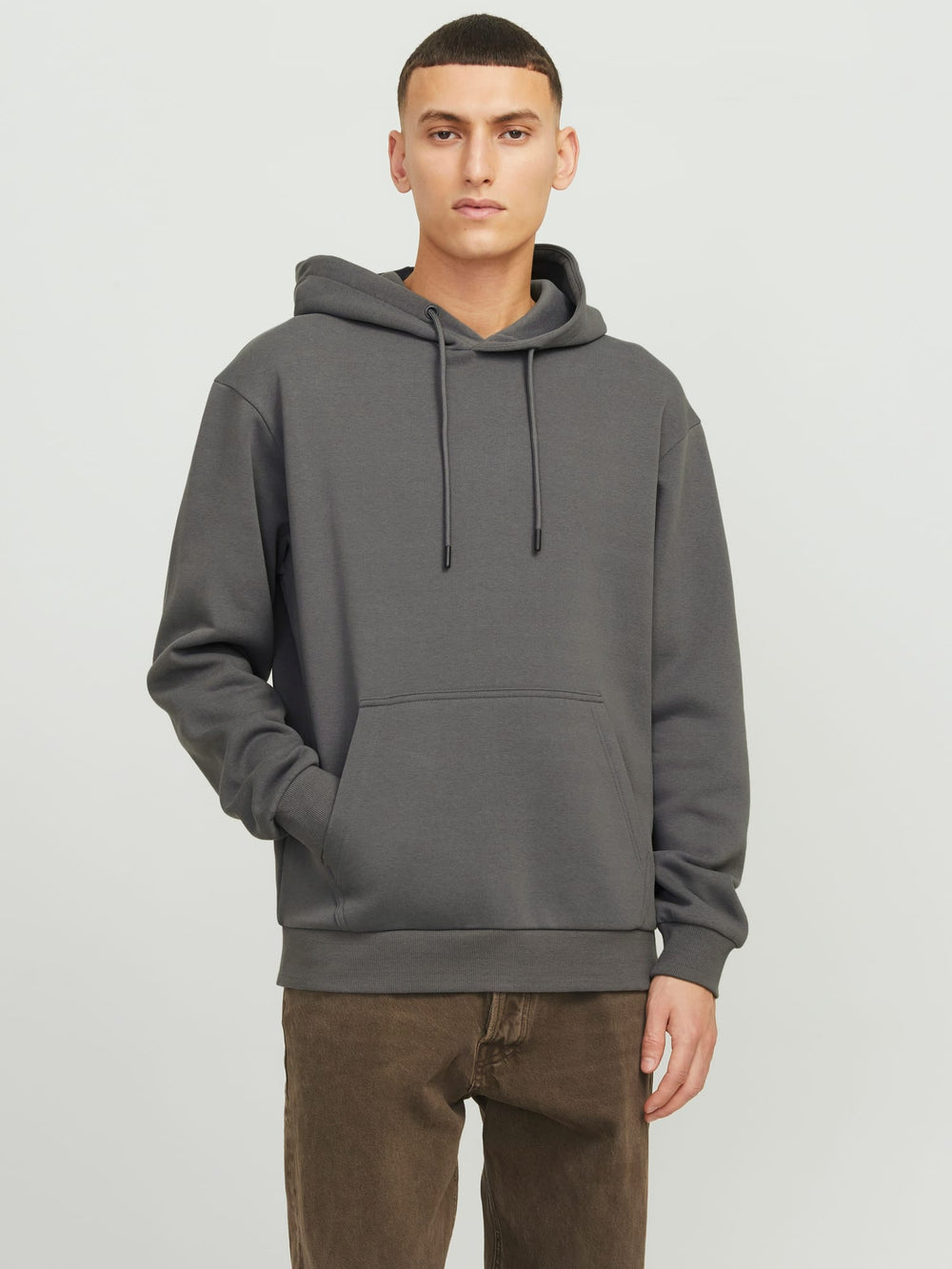 Jack & Jones 12249340 Bradley hoodie – heren - Steel