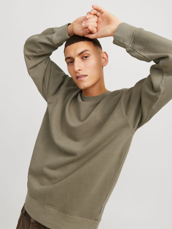 Jack & Jones 12268273 sweater heren lichtgrijs