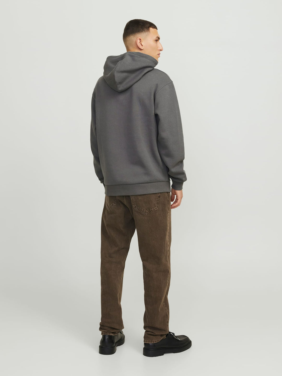 Jack & Jones 12249340 Bradley hoodie – heren - Steel