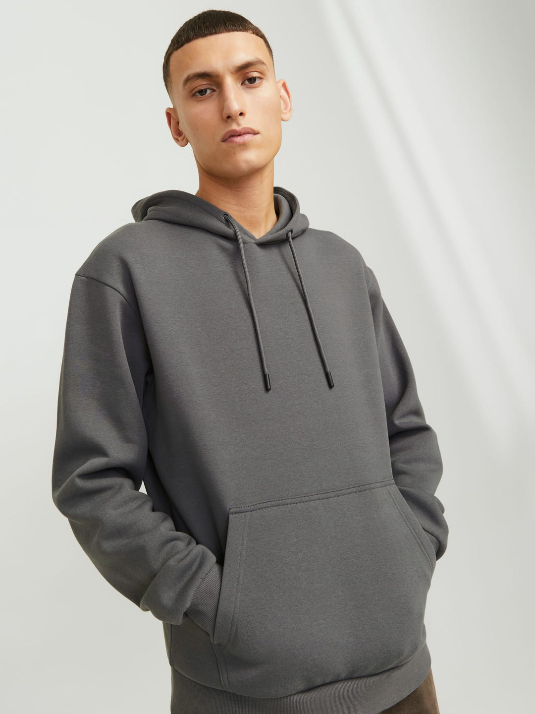 Jack & Jones 12249340 Bradley hoodie – heren - Steel