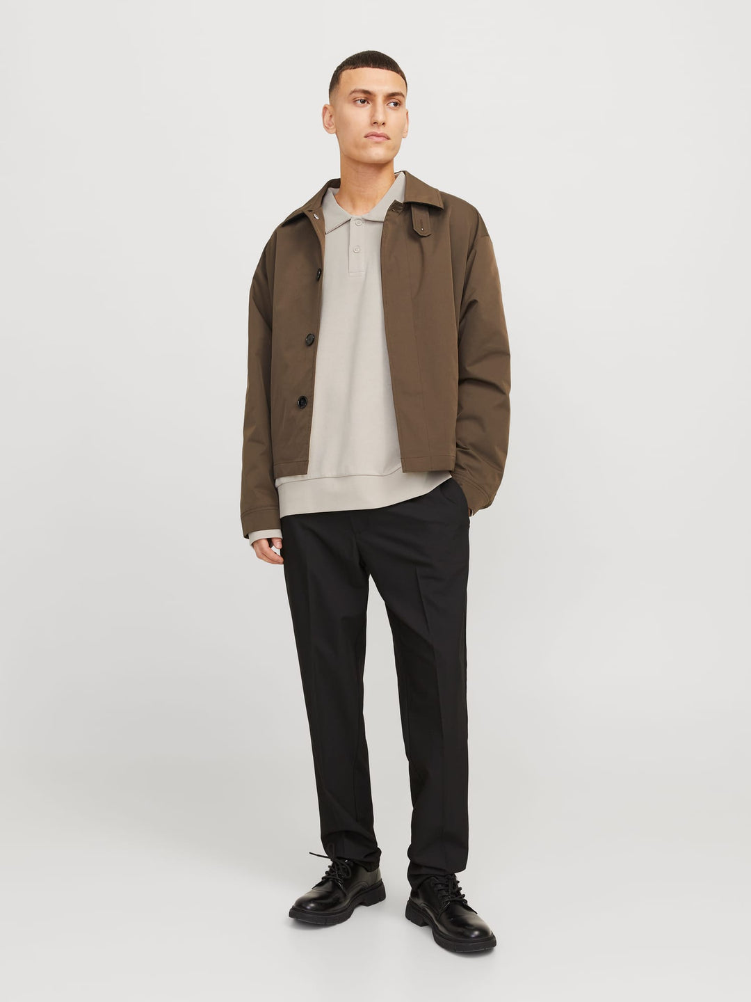 Jack &amp; Jones 12278586 Bradley polo l/m beige – heren