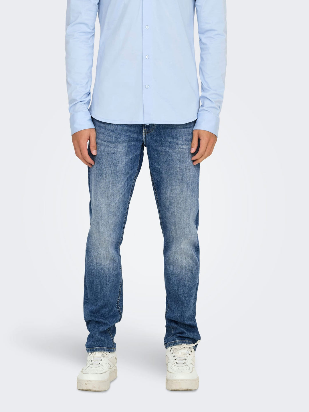 ONLY & SONS weft jeans regular fit – heren - Blue Denim - L34