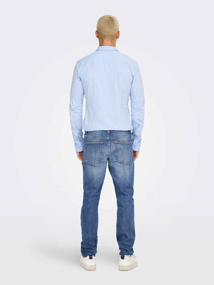 ONLY & SONS weft jeans regular fit – heren - Blue Denim - L34