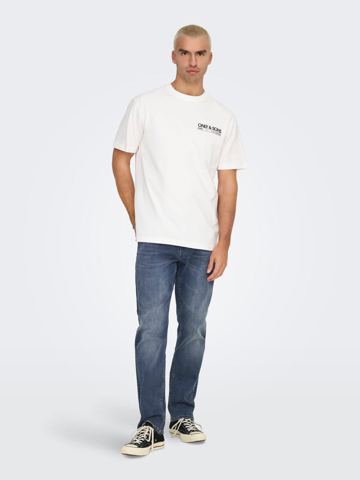 ONLY & SONS weft jeans regular fit – heren - Blue Denim - L34