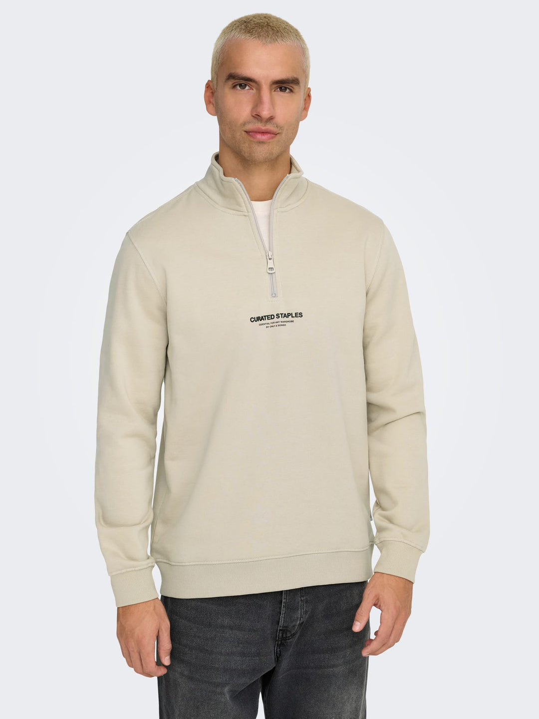 ONLY & SONS Curated sweater beige – heren