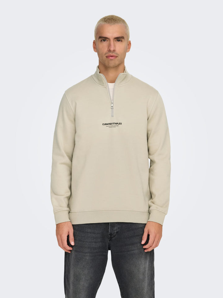 ONLY & SONS Curated sweater beige – heren