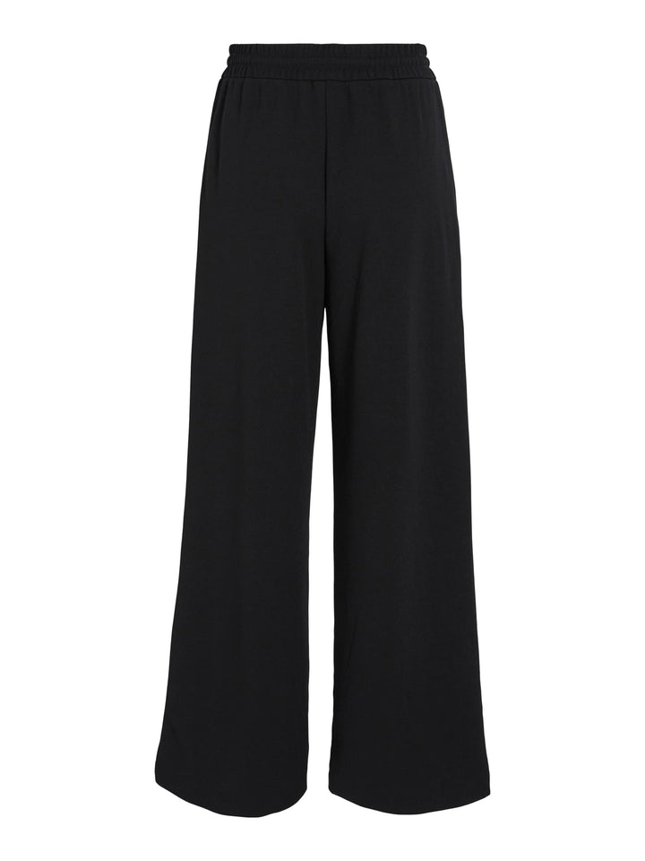 Vila VICLUA HW WIDE PANTS zwart – dames lange broek