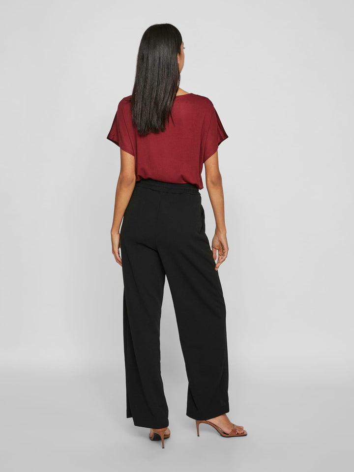 Vila 14095436 clua lange broek zwart – dames