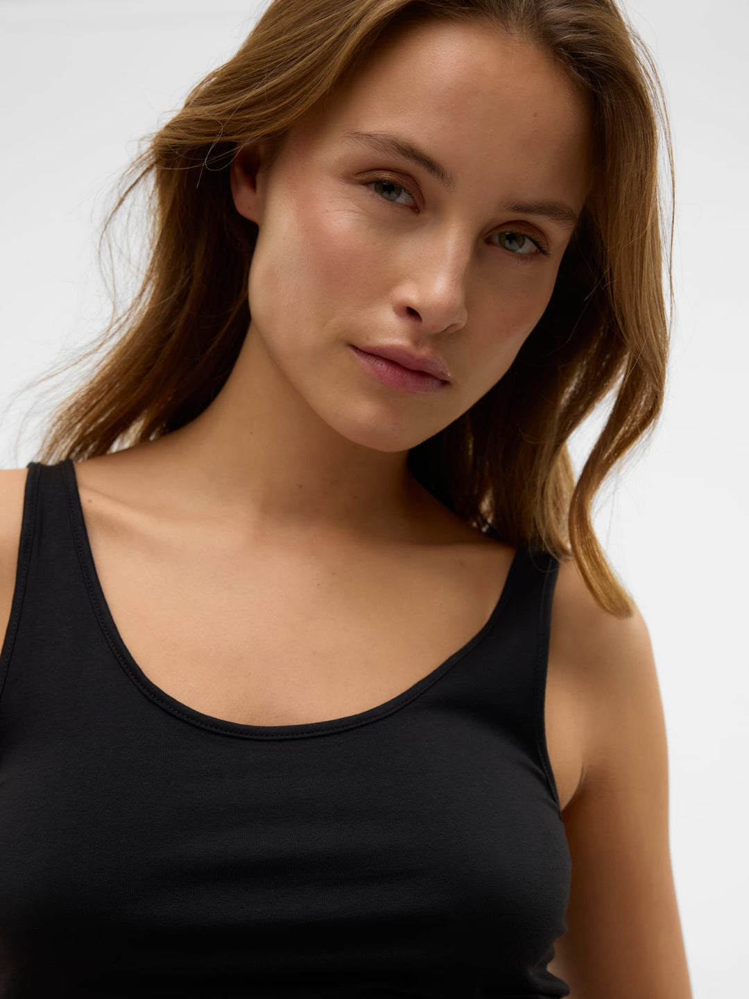 VERO MODA VMMAXI MY SOFT UU TANK TOP – dames singlet zwart