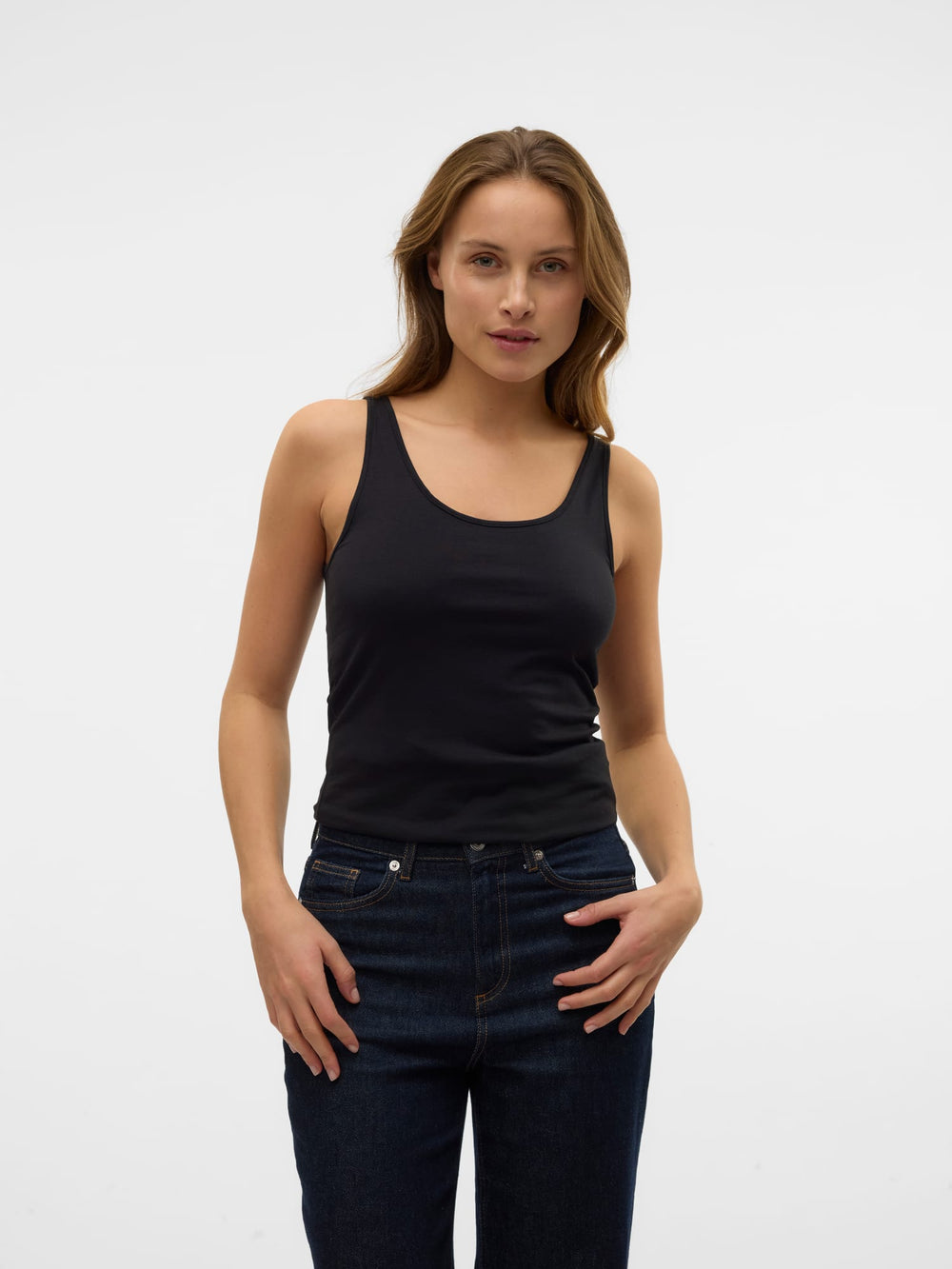 VERO MODA VMMAXI MY SOFT UU TANK TOP – dames singlet zwart