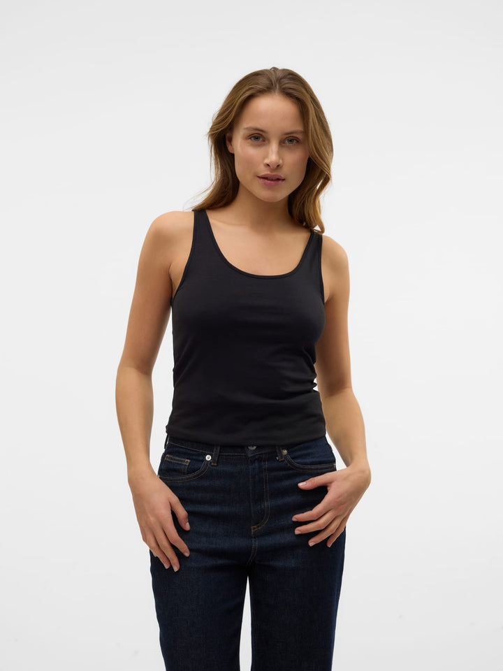 VERO MODA VMMAXI MY SOFT UU TANK TOP – dames singlet zwart