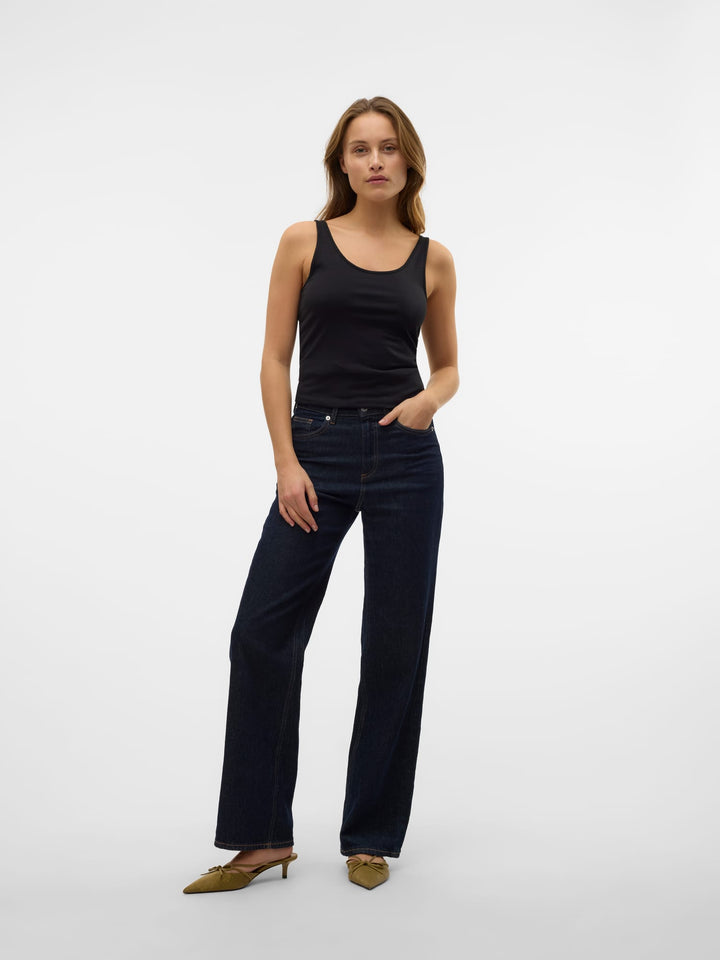 VERO MODA VMMAXI MY SOFT UU TANK TOP – dames singlet zwart