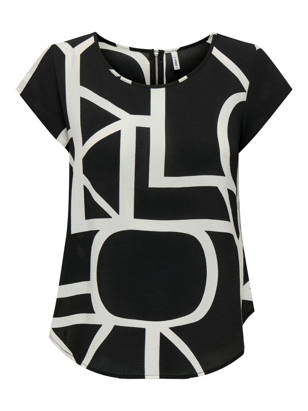 Only Vic blouse zwart dessin – dames top