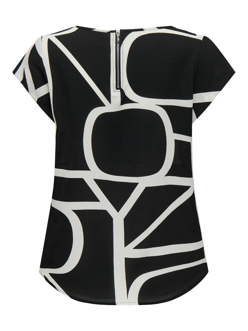 Only 15161116 Vic blouse zwart dessin – dames