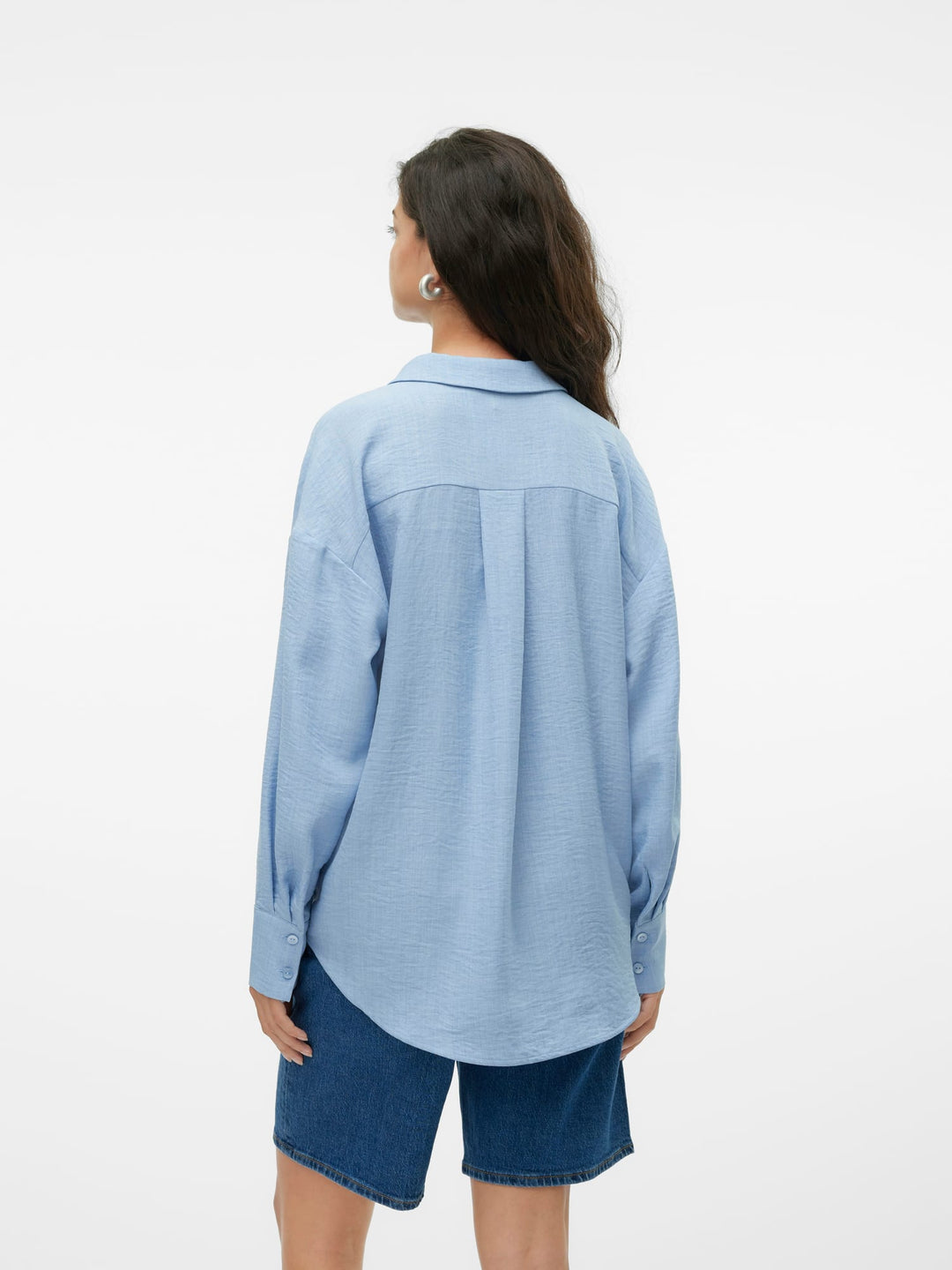 VERO MODA 10316389 melaney blouse l/m lichtblauw