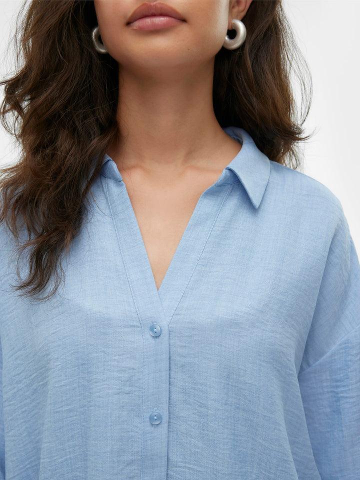 VERO MODA 10316389 melaney blouse lichtblauw – dames
