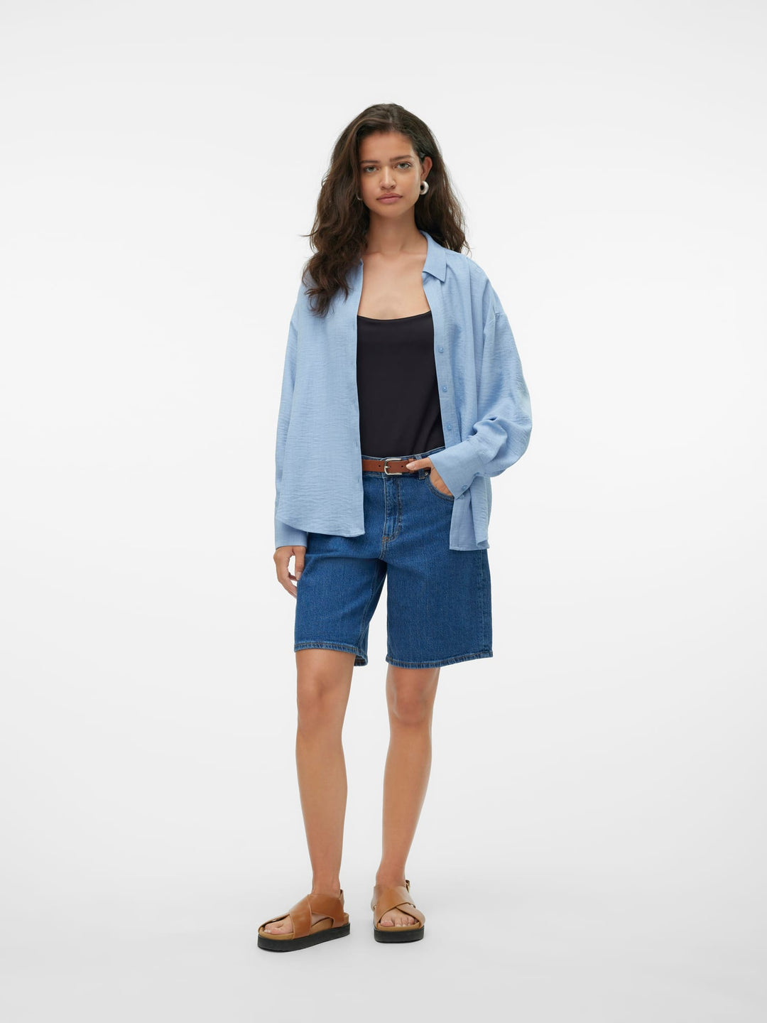 VERO MODA 10316389 melaney blouse lichtblauw – dames