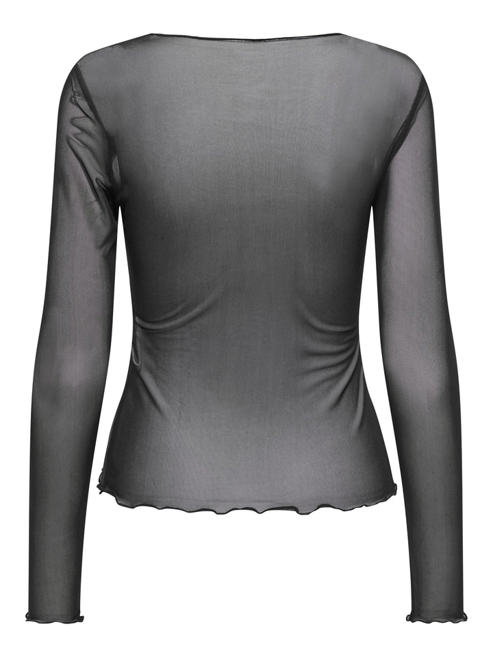Jacqueline de Yong 15356004 Elsa T-shirt l/m dames - zwart