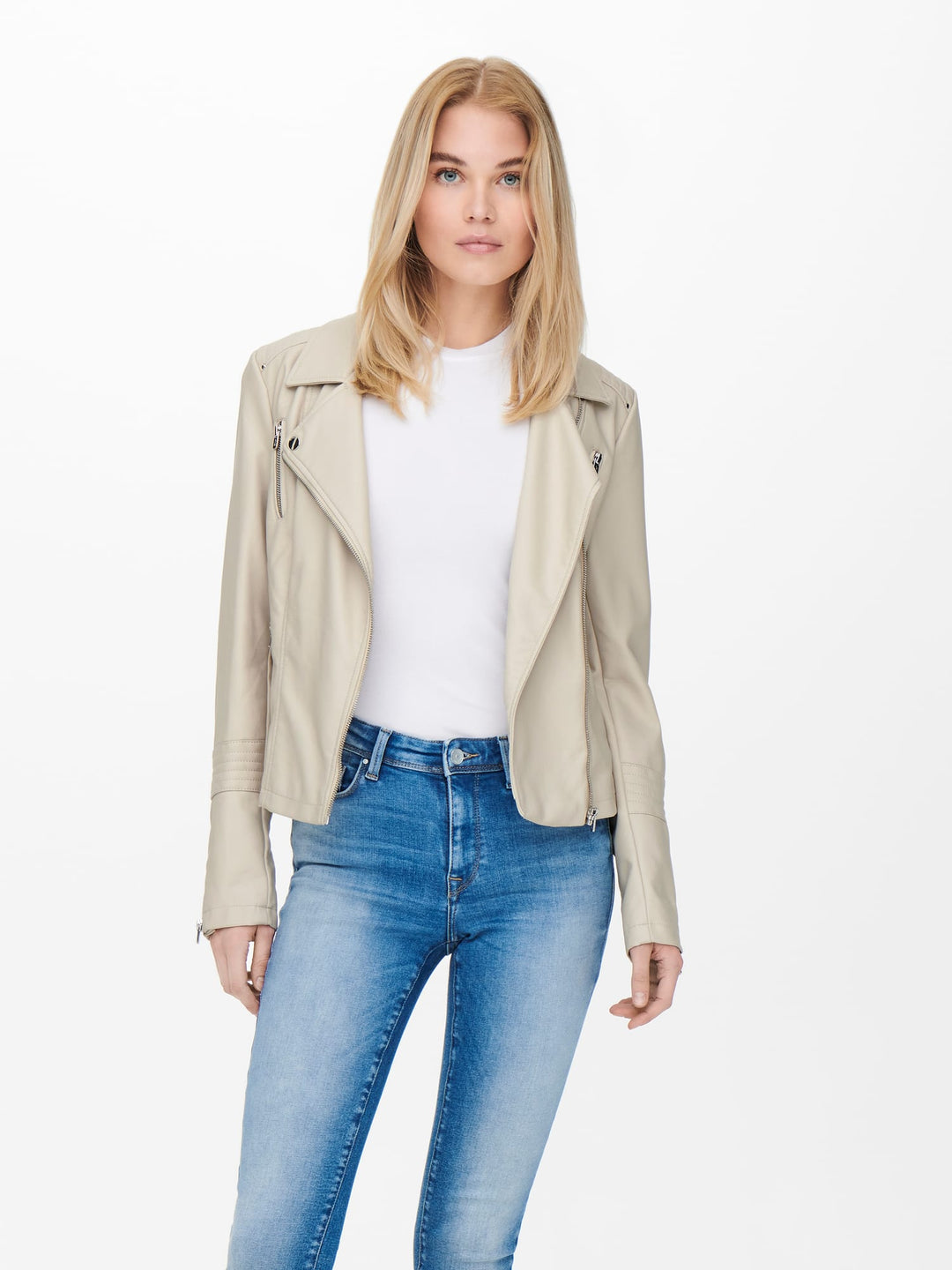 Only Gemma bikerjack beige – dames