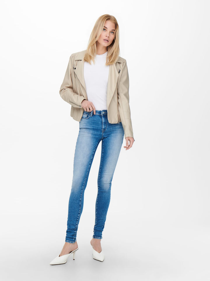 Only Gemma bikerjack beige – dames