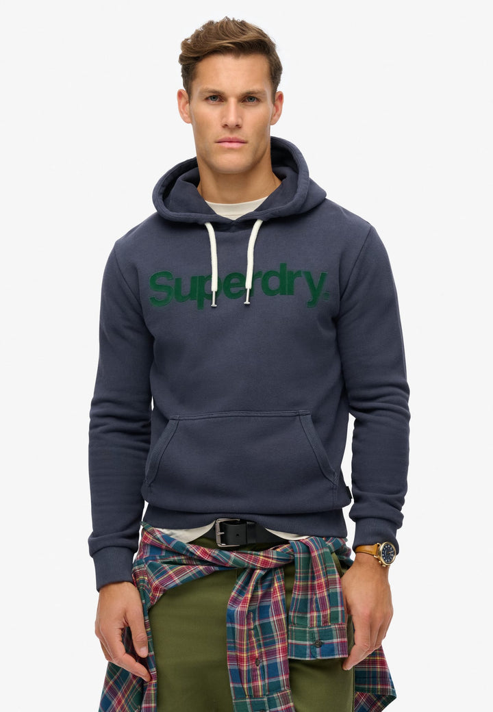 Superdry Classic Core Logo Hoodie – heren - Navy