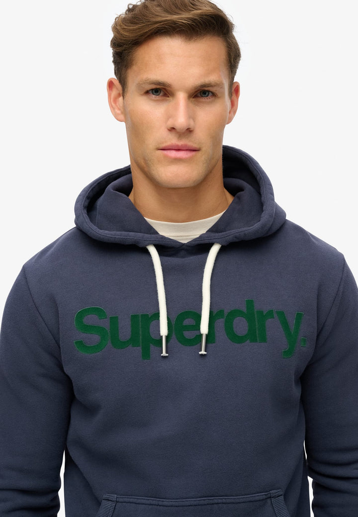 Superdry Classic Core Logo Hoodie – heren - Navy
