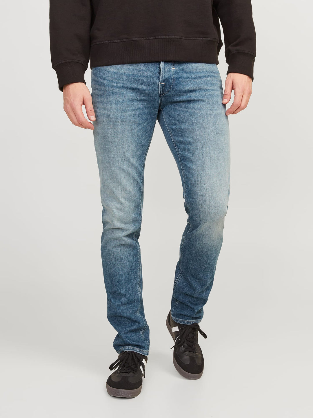 Jack & Jones 12253561 Mike jeans tapered fit blauw denim – heren - Blue Denim - L32