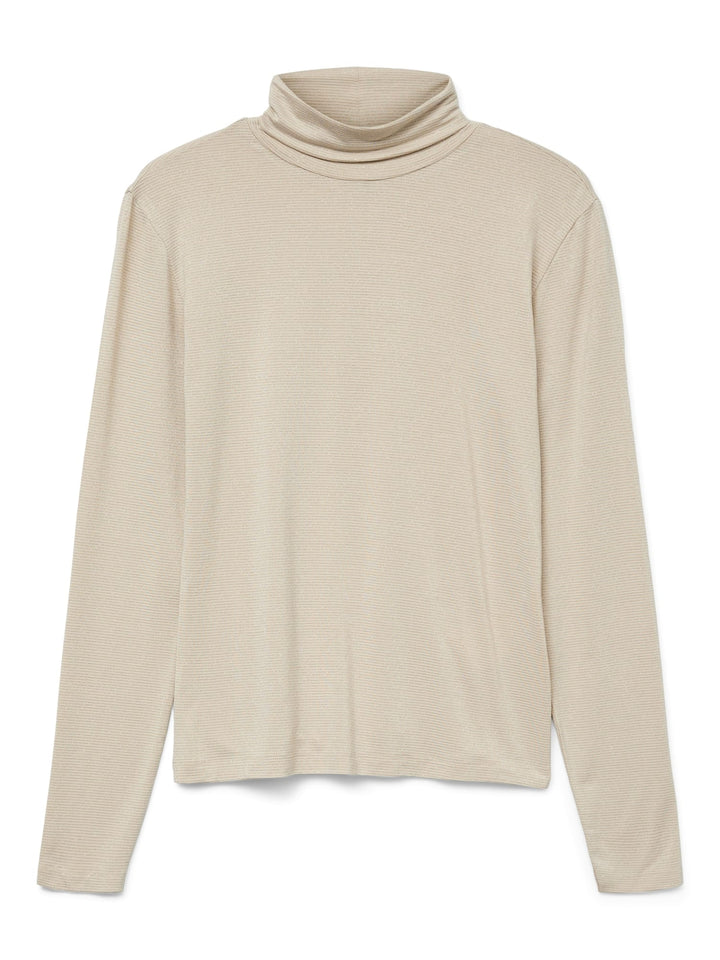 VERO MODA Lava t-shirt l/m ecru dessin – dames