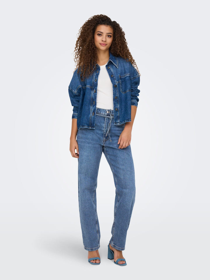 Only Gypsy jeans regular-straight fit – dames - Blue Denim