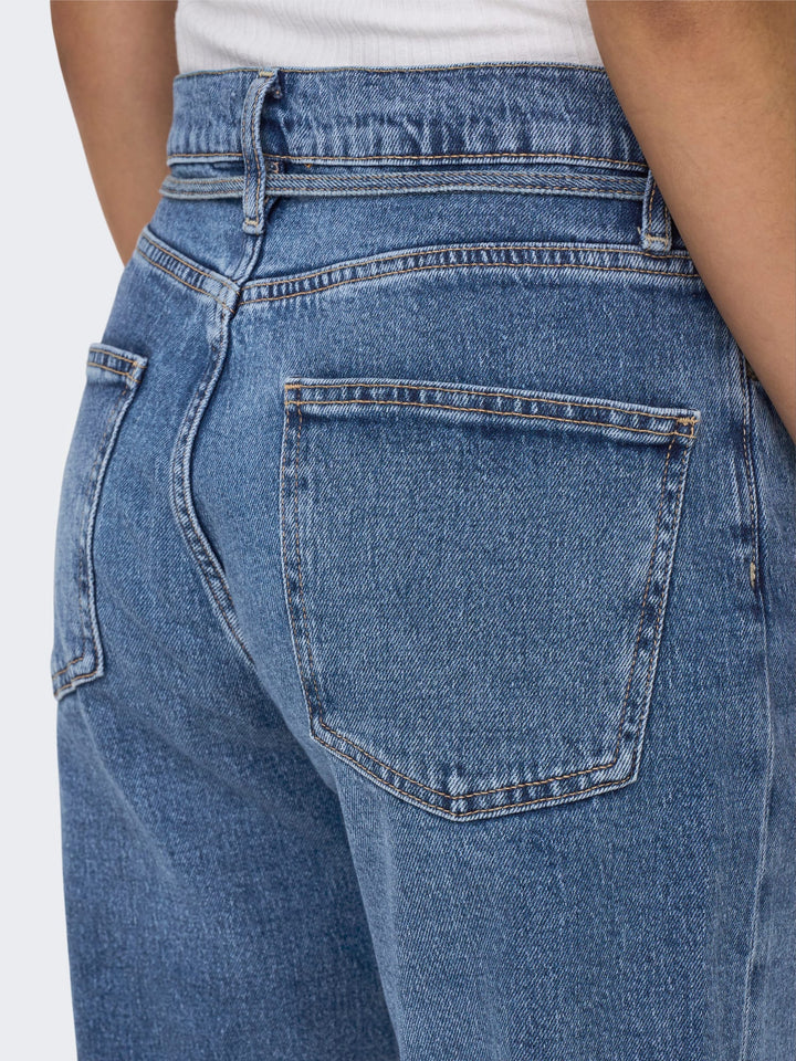 Only Gypsy jeans regular-straight fit – dames - Blue Denim