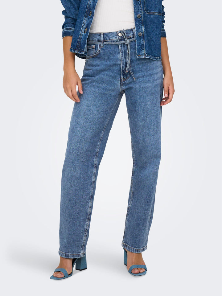 Only Gypsy jeans regular-straight fit – dames - Blue Denim