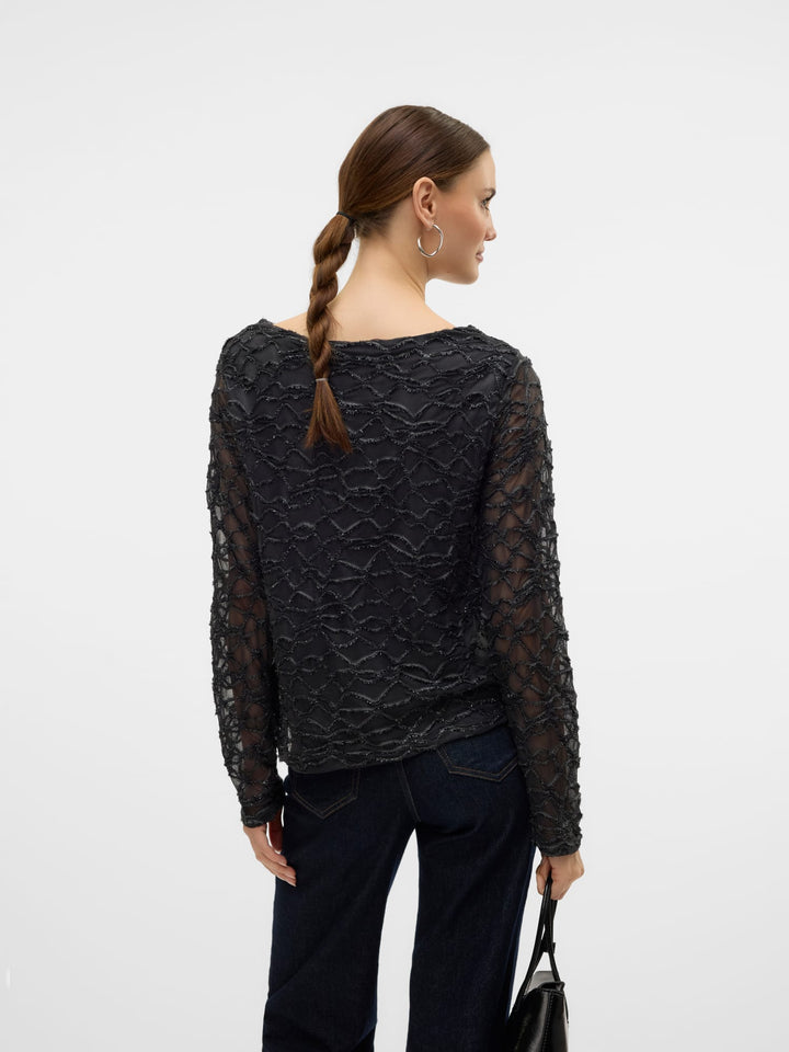 VERO MODA Elga top antraciet – dames