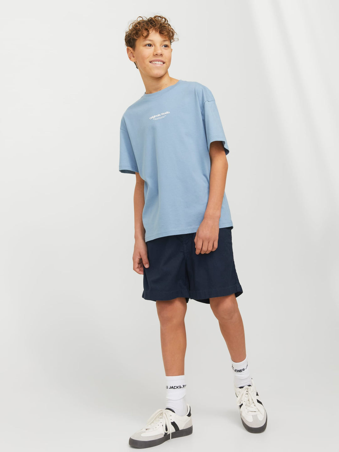 Jack & Jones Kids Jaiden shorts navy – jongens