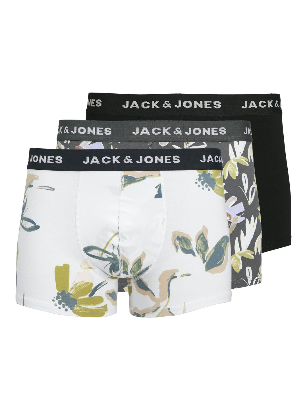 Jack & Jones 12273114 abstract trunks – heren boxershorts - Zwart Dessin
