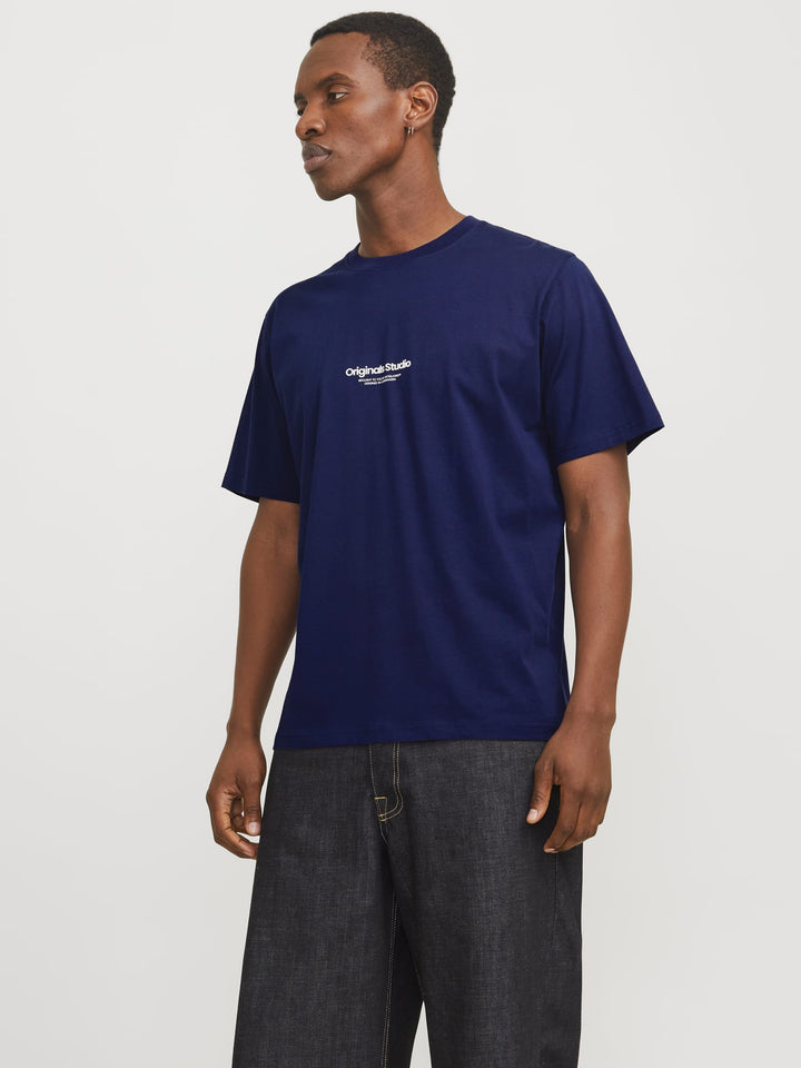 Jack & Jones Vesterbro T-shirt navy – heren