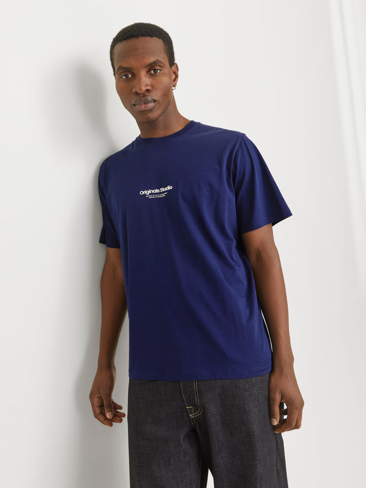 Jack & Jones Vesterbro T-shirt navy – heren