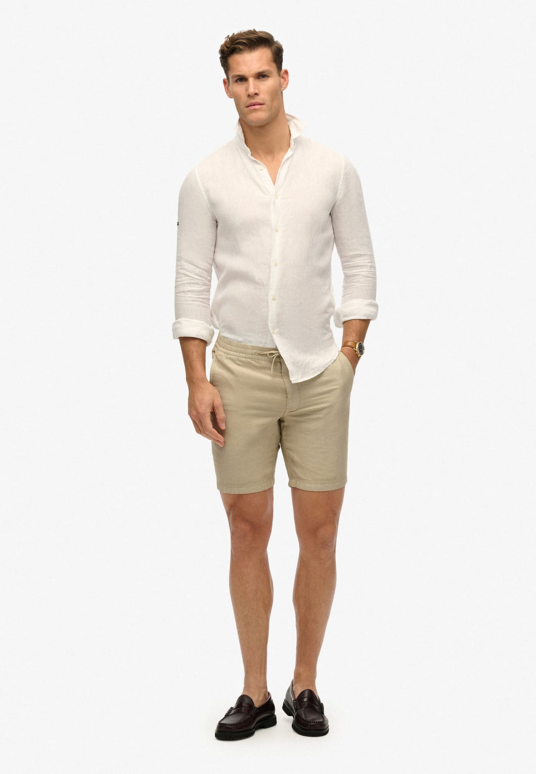 Superdry M7110455A short heren zand