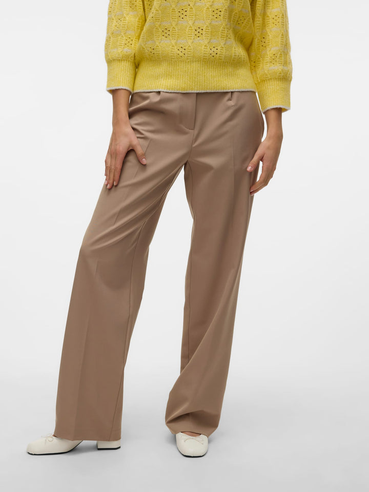 VERO MODA Raya lange broek camel – dames - L34