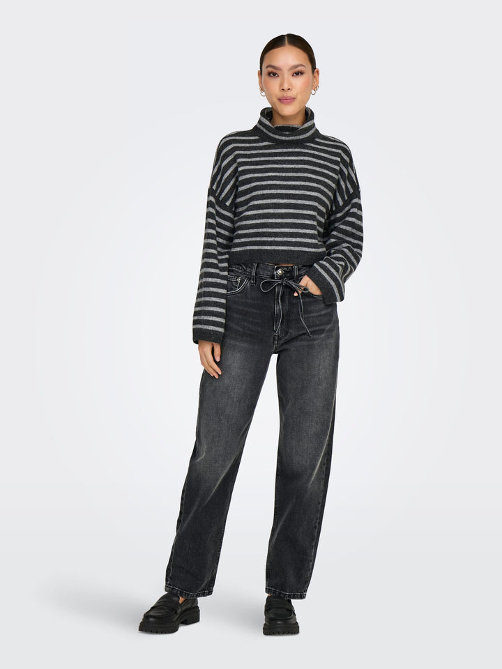 Only 15347669 Gypsy jeans regular-straight fit black denim