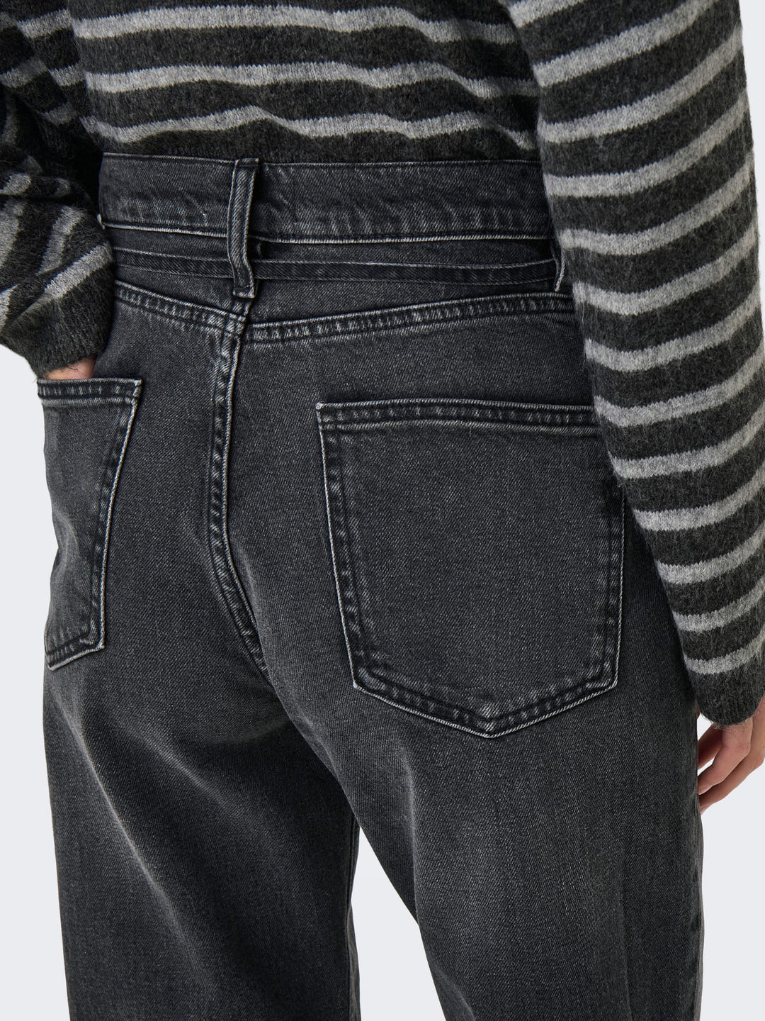 Only Gypsy jeans regular-straight fit zwart – dames - Black Denim