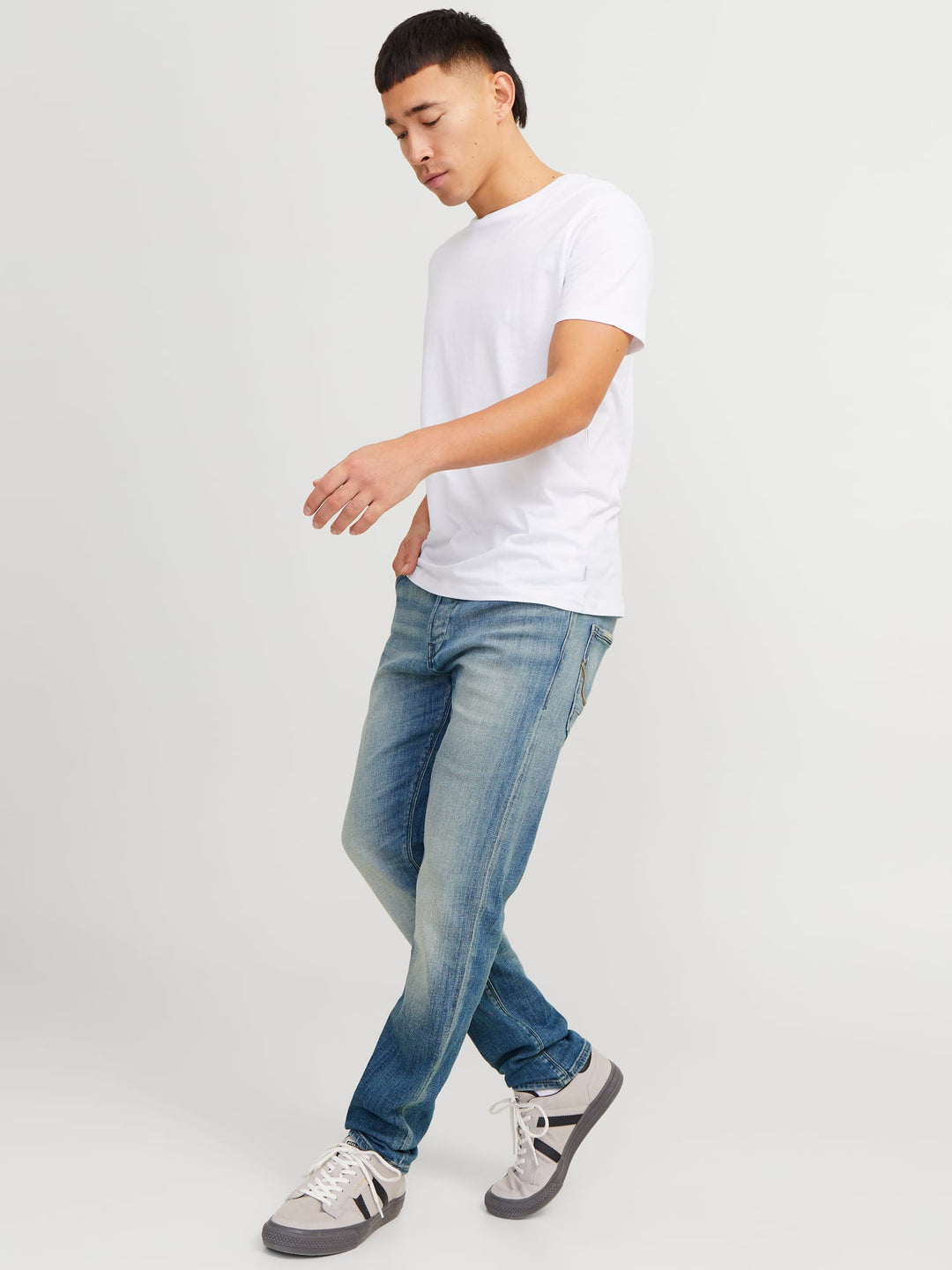 Jack & Jones JJIMIKE tapered fit jeans blauw – heren - Blue Denim - L34